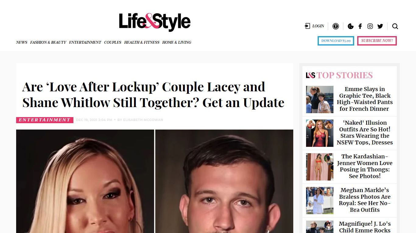 Are Lacey and Shane From 'Love After Lockup' Still Together? - Life & Style