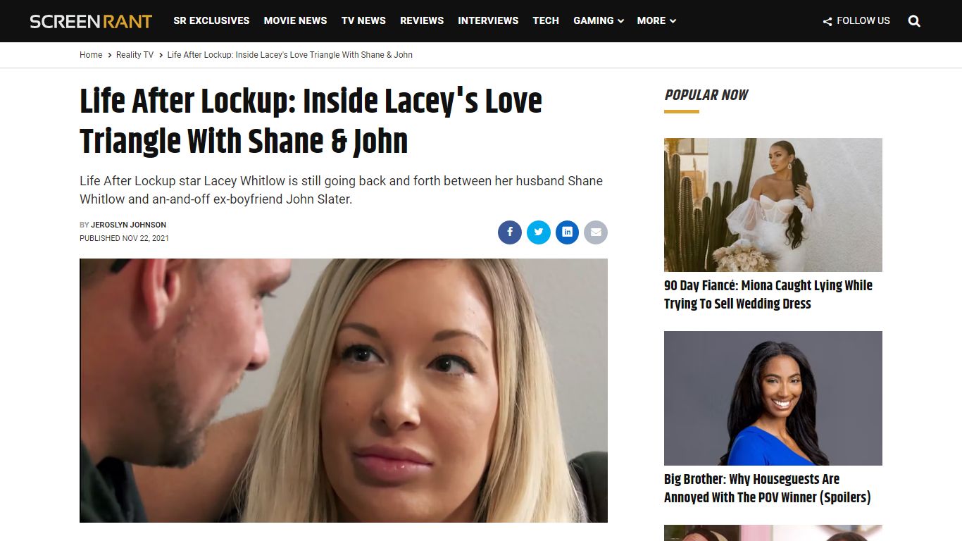 Life After Lockup: Inside Lacey’s Love Triangle With Shane & John